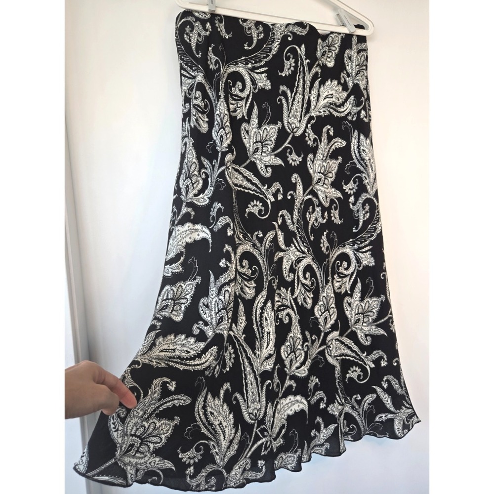 Karen Kane Maxi Skirt Viscose Burnout Boho Whimsigoth Y2K Romantic Quiet Lux XL